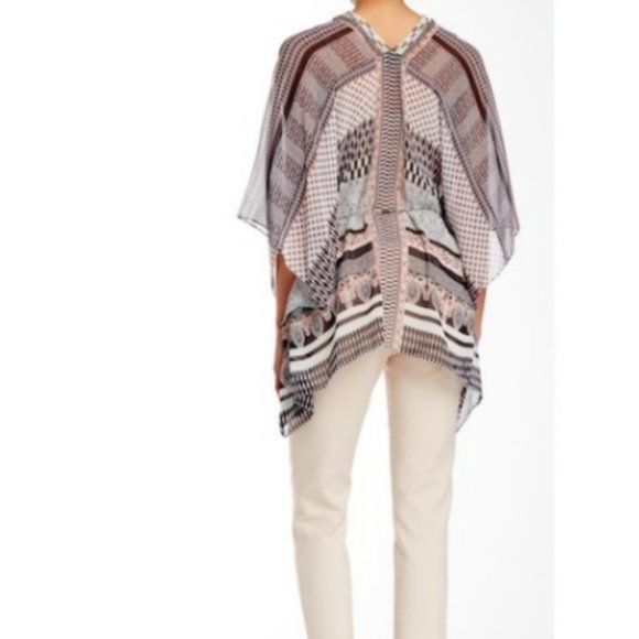 Hale Bob Beaded Embroidered Poncho Tunic - Picture 2 of 14